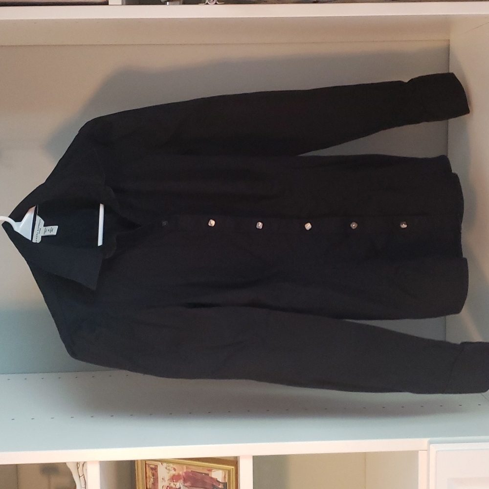 Banana Republic Stretch Black Dress Shirt
